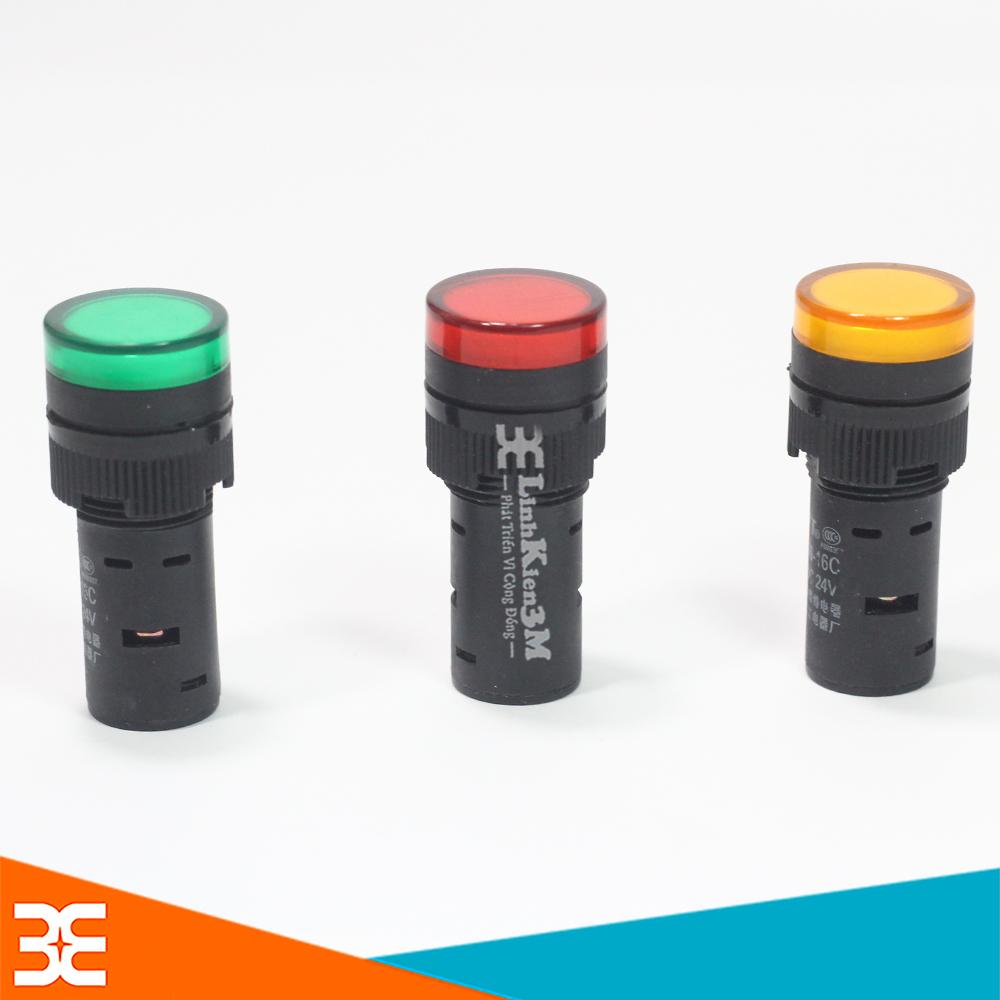 Đèn Báo Nguồn 24VDC Xanh Lá