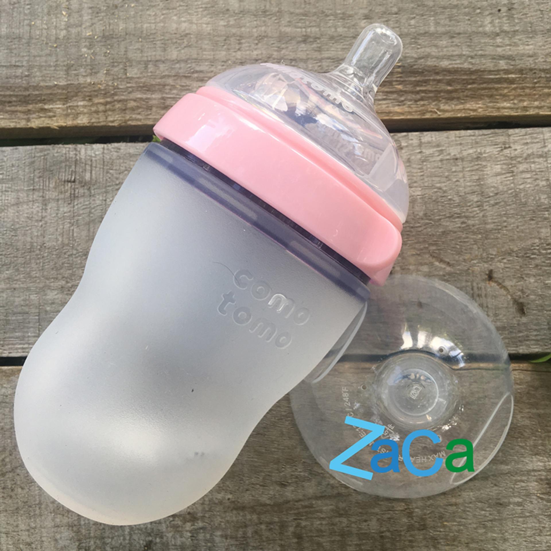 Bộ Bình Sữa Comotomo Silicone 150Ml Và 250Ml (Hồng)