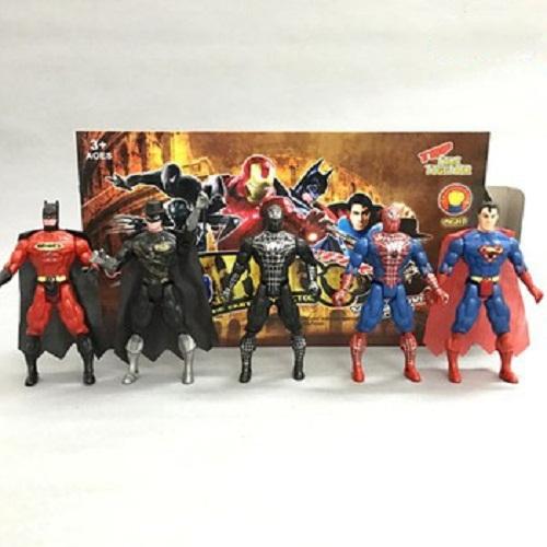 Đồ chơi 5 siêu nhân anh hùng  có khớp , do choi sieu nhan, Bộ siêu nhân anh hùng 5 con