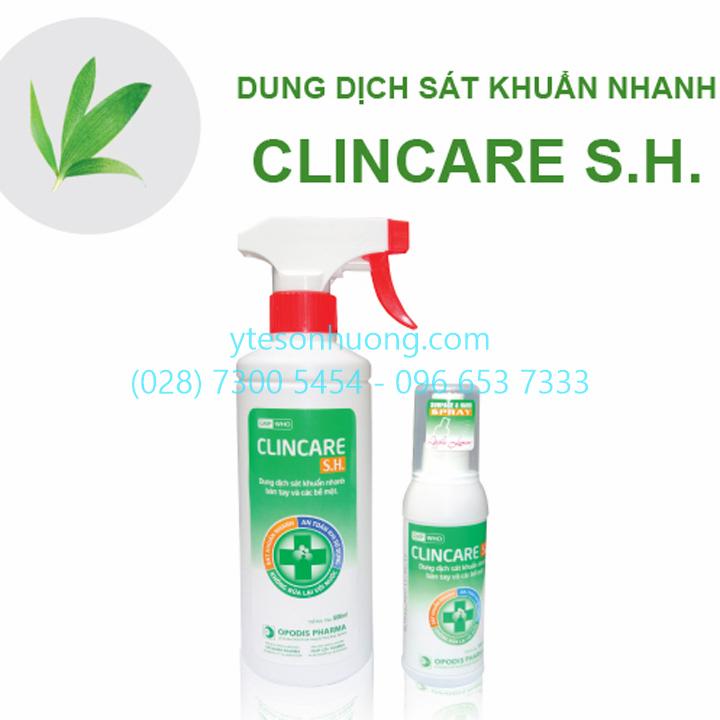 Dung dịch sát trùng bề mặt Clincare S.H (500ml)