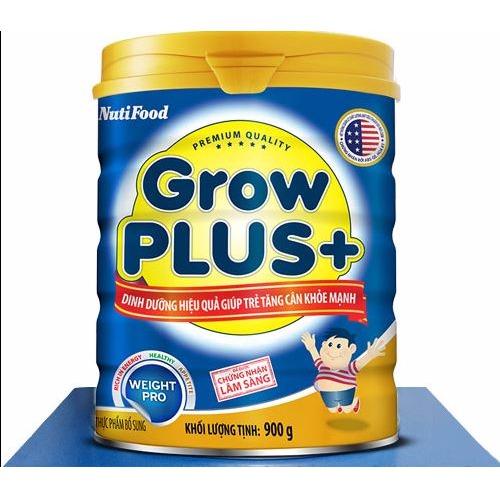 Sữa bột Nutifood tăng cân Grow Plus+ Weight Pro 900g