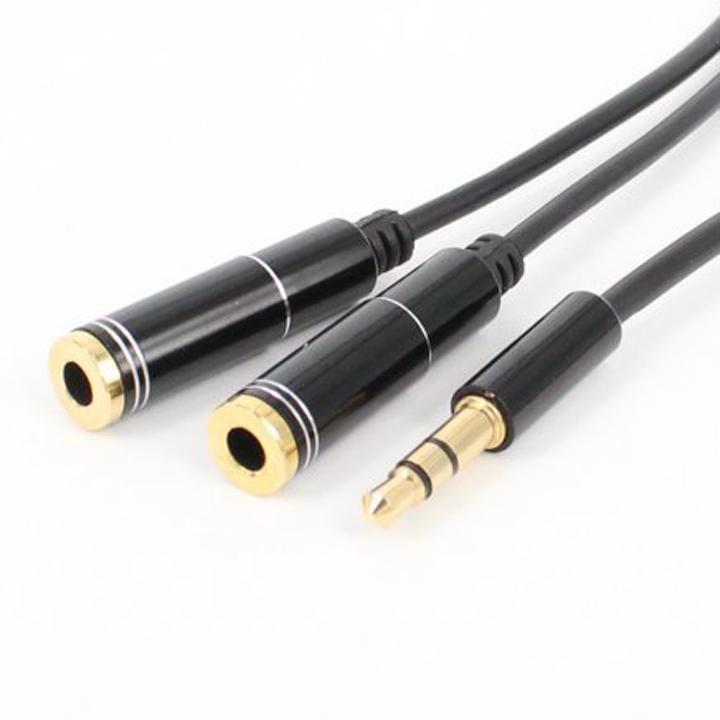 Cáp chia Audio 1 ra 2 chuẩn 3.5 mm