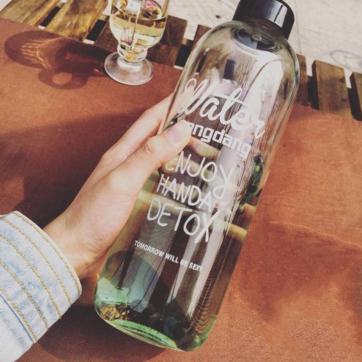 Bình nhựa Detox đựng nước 1L