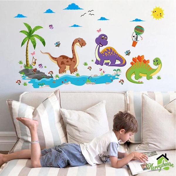 Decal dán tường khủng long