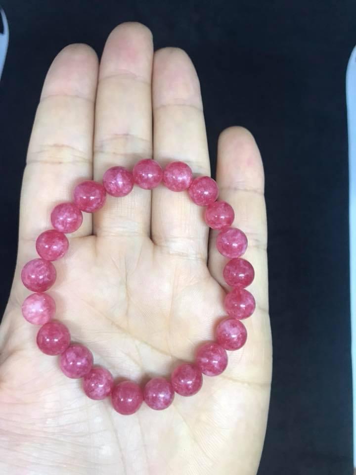 [HCM]VÒNG TAY ĐÁ RUBY HỒNG NGỌC 8LY