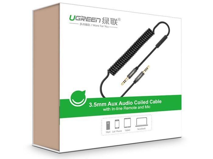 Cáp Audio 3.5mm 1M hỗ trợ Mic Ugreen 20704