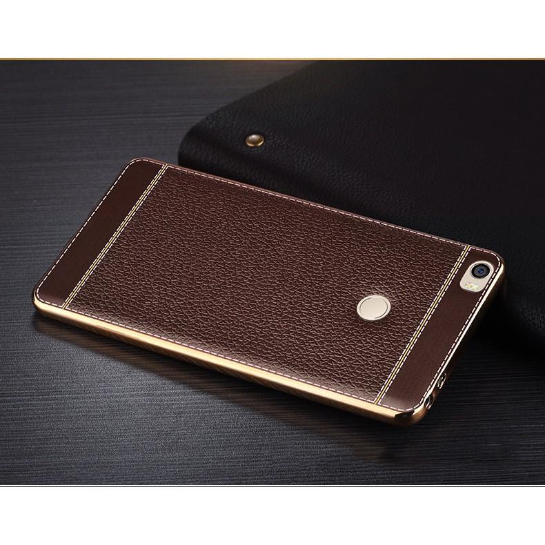 ỐP XIAOMI MIMAX 2 LƯNG DA VIỀN VIỀN VÀNG