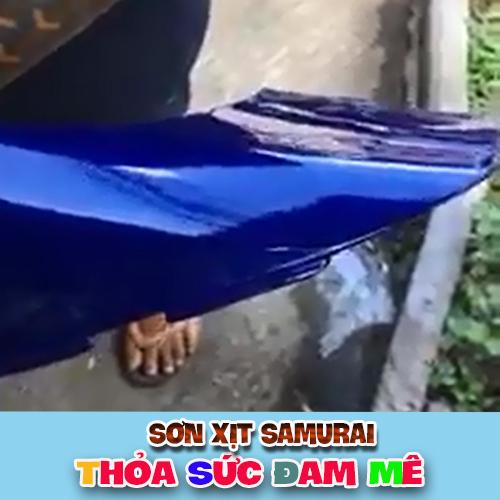 Chai sơn xịt Samurai màu xanh dương H195M