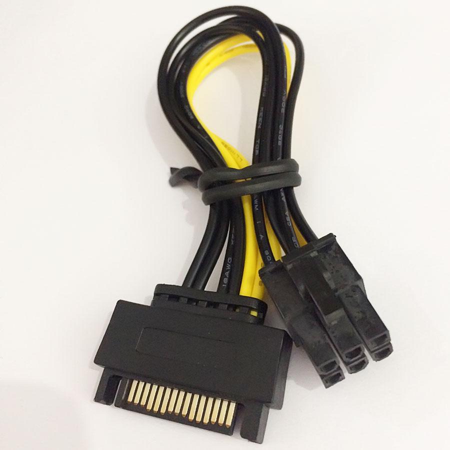 Cáp chuyển đổi nguồn SATA sang IDE 6Pin