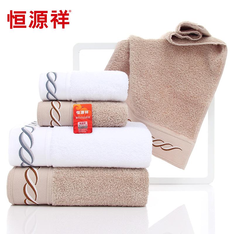 Hengyuanxiang 100% Cotton Màu Mềm Mại Hút Nước Khăn Mặt Khăn Mặt