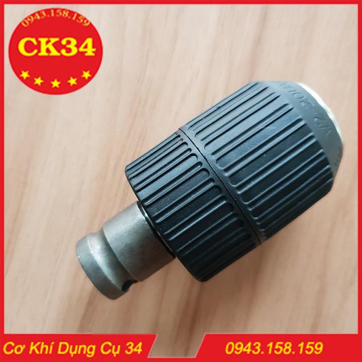 Đầu chuyển bulong 1/2 inch sang đầu kẹp mũi khoan 13mm