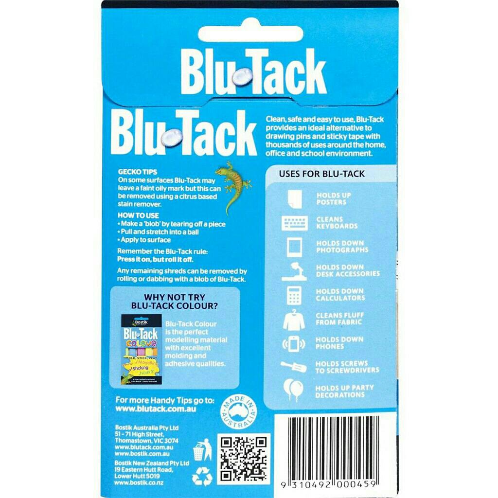 Đất sét dính Bostik Blu Tack 75g (Blu-Tack Reusable Adhesive 75g)