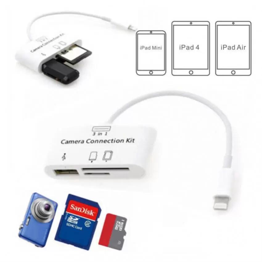 Cáp OTG Lightning hỗ trợ đọc thẻ nhớ cho Ipad