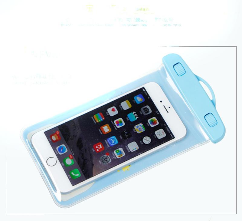 Túi chống nước an toàn cho điện thoại Iphone 5/6/6Plus (Xanh cô ban)