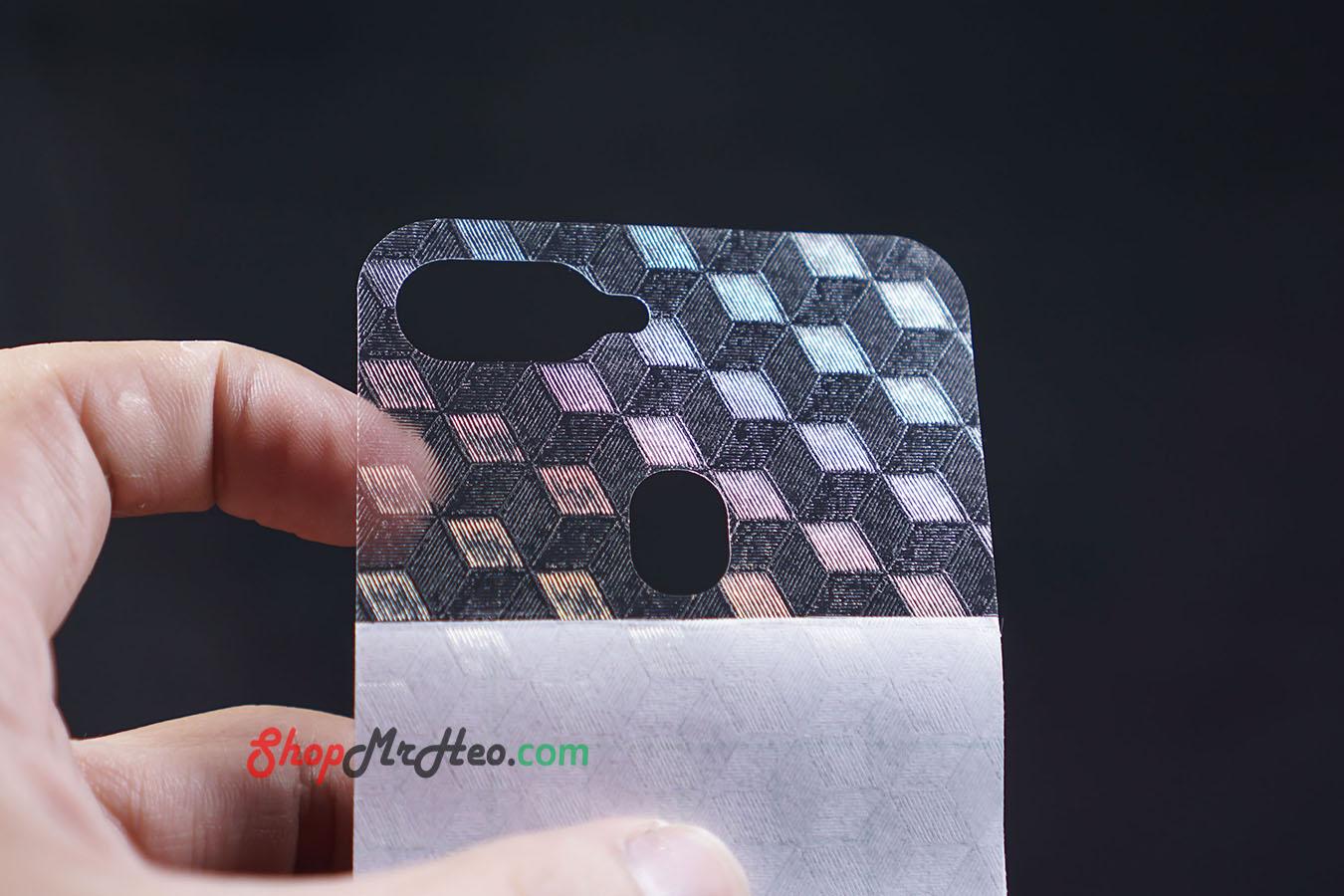 [HCM]Bộ 3 Skin Dán Mặt Lưng Vân 3D OPPO F9