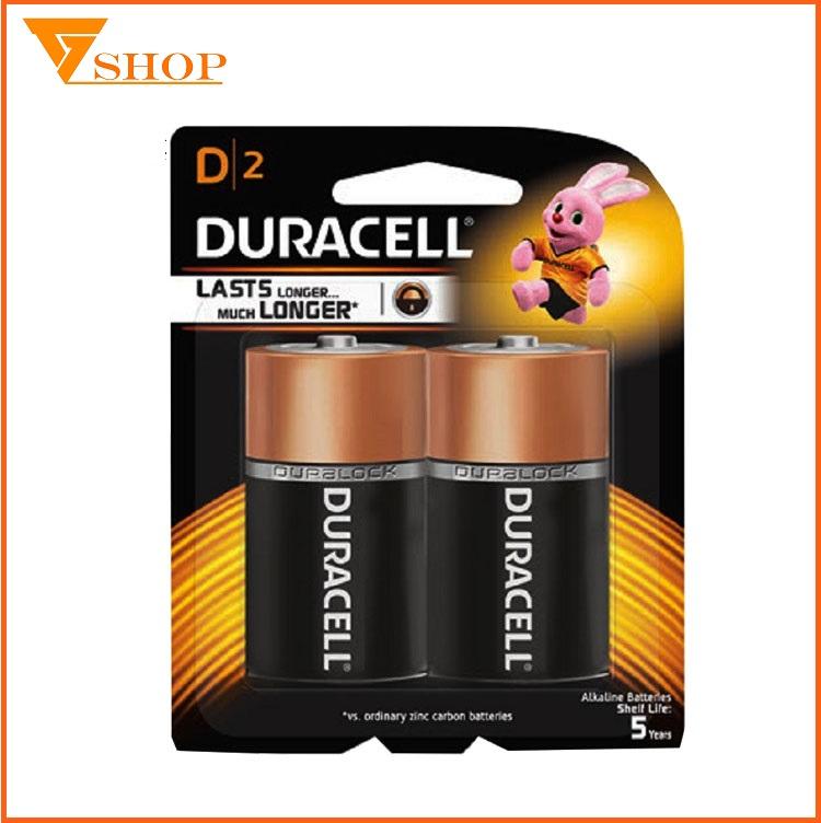 Combo 5 vỉ Pin đại D Duracell Alkaline (1 vỉ 2 viên)