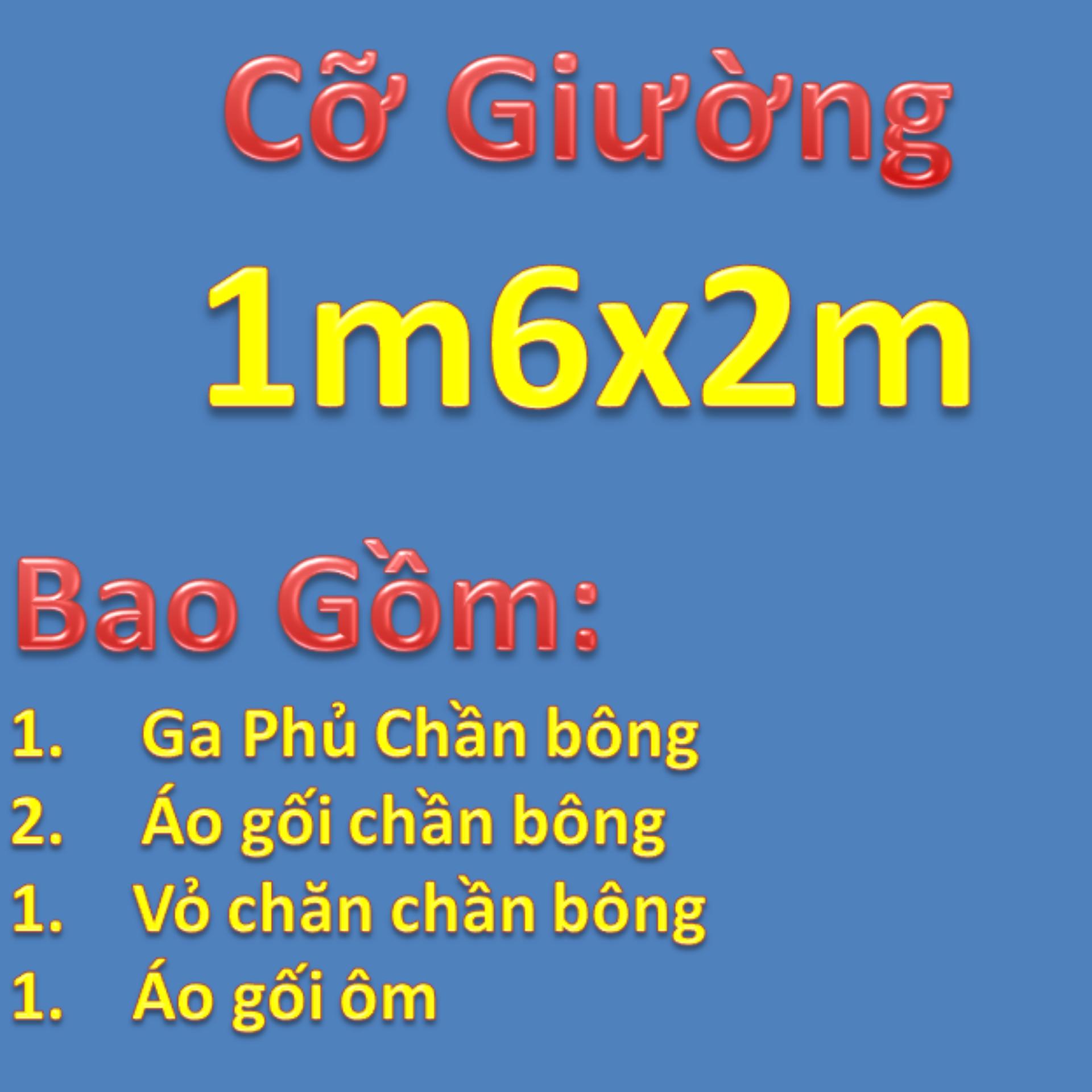 Bộ chăn ga gối bọc  Hoa Đào Hồng