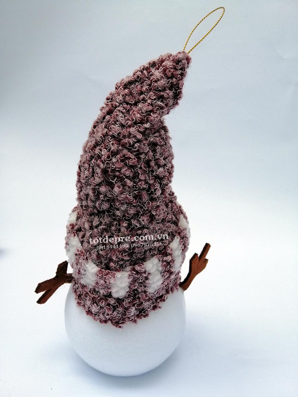 Người tuyết cao 25cm (màu đỏ đun)
