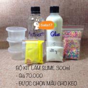 Bộ Kít Làm Slime 350ml-Bộ đầy đủ như hình