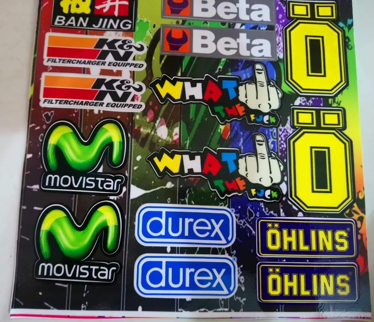 Tem tấm logo dán xe máy kích thước 18x25cm