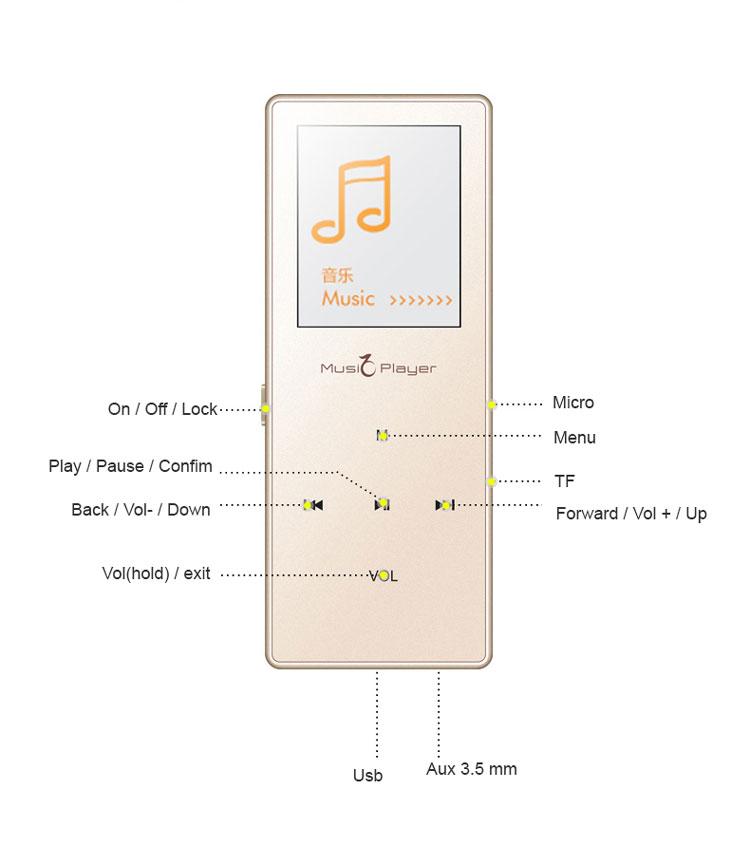 Máy nghe nhạc lossless bluetooth Uniscom X01