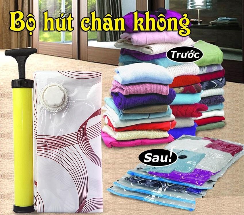 bộ 8 túi hút chân không có kèm bơm tay