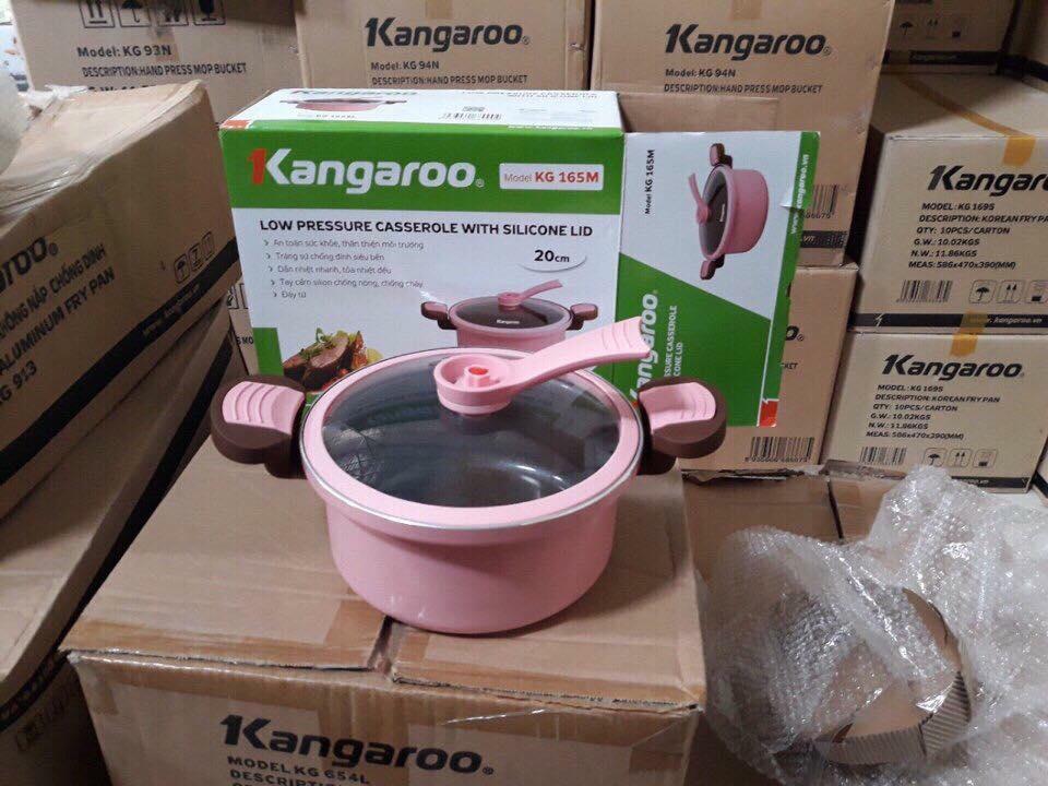 NỒI ÁP SUẤT NHÔM  ĐÁY ĐÚC TỪ KANGAROO KG165M