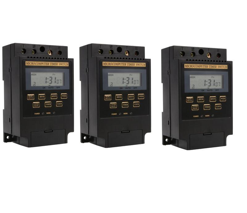 Bộ 5 công tắc hẹn giờ màu đen