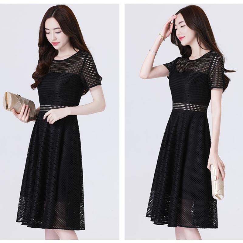 [HCM]Đầm ren đen xòe dự tiệc cao cấp Anaconda