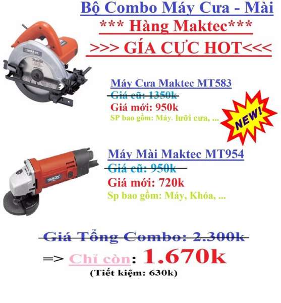 Máy cưa Maktec - Máy mài Maktec