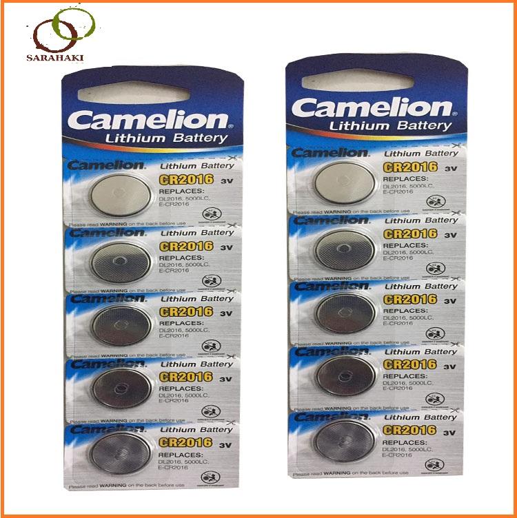 Combo 5 viên Pin CR2016 Camelion Lithium 3V chính hãng