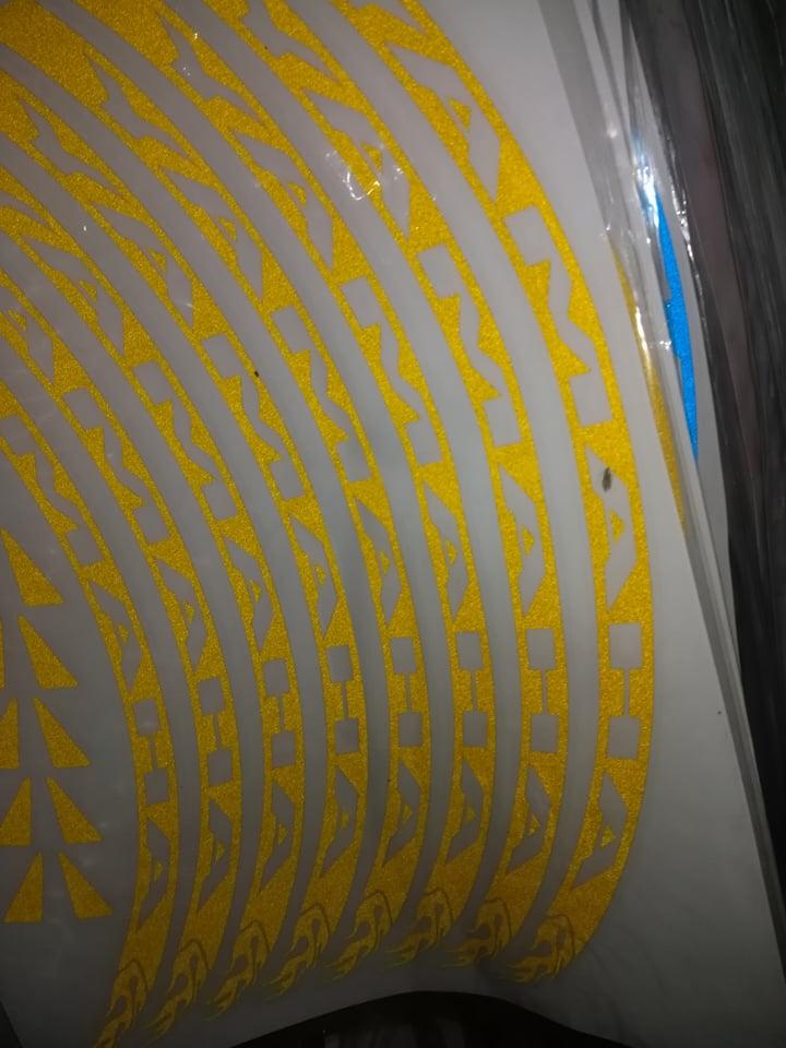 Decal dán vành xe yamaha phản quang 1 bộ 2 bánh xe