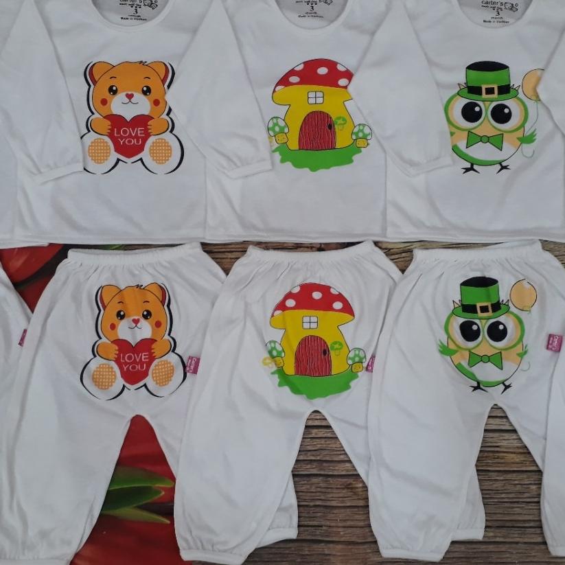 [HCM]Combo 1 set 5 bộ dài tay cho bé trai