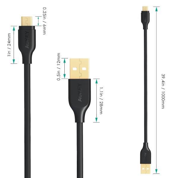Cáp sạc micro USB Aukey CB-MD1