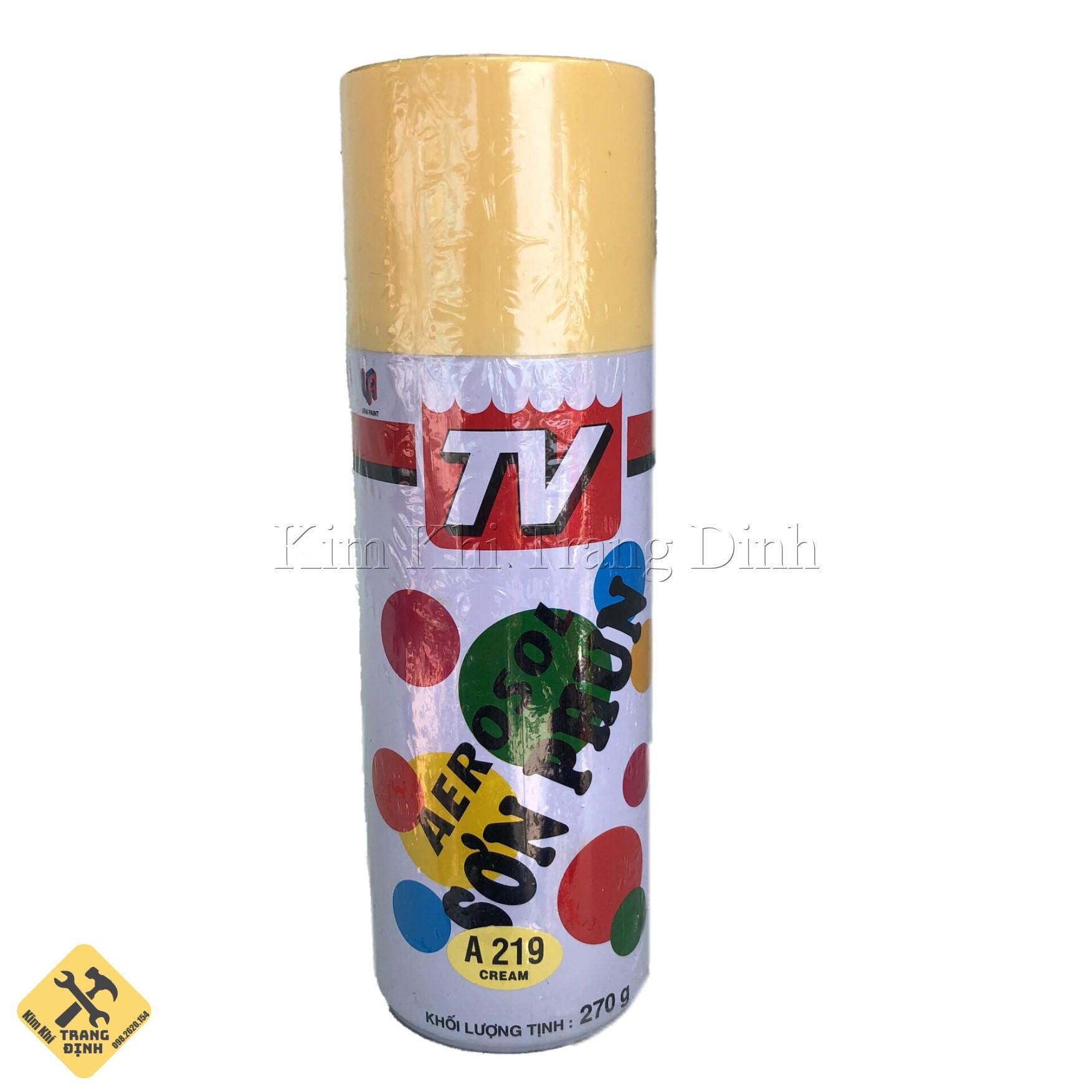 Sơn Xịt TV AEROSOL A219 270g (Màu Vàng Kem)