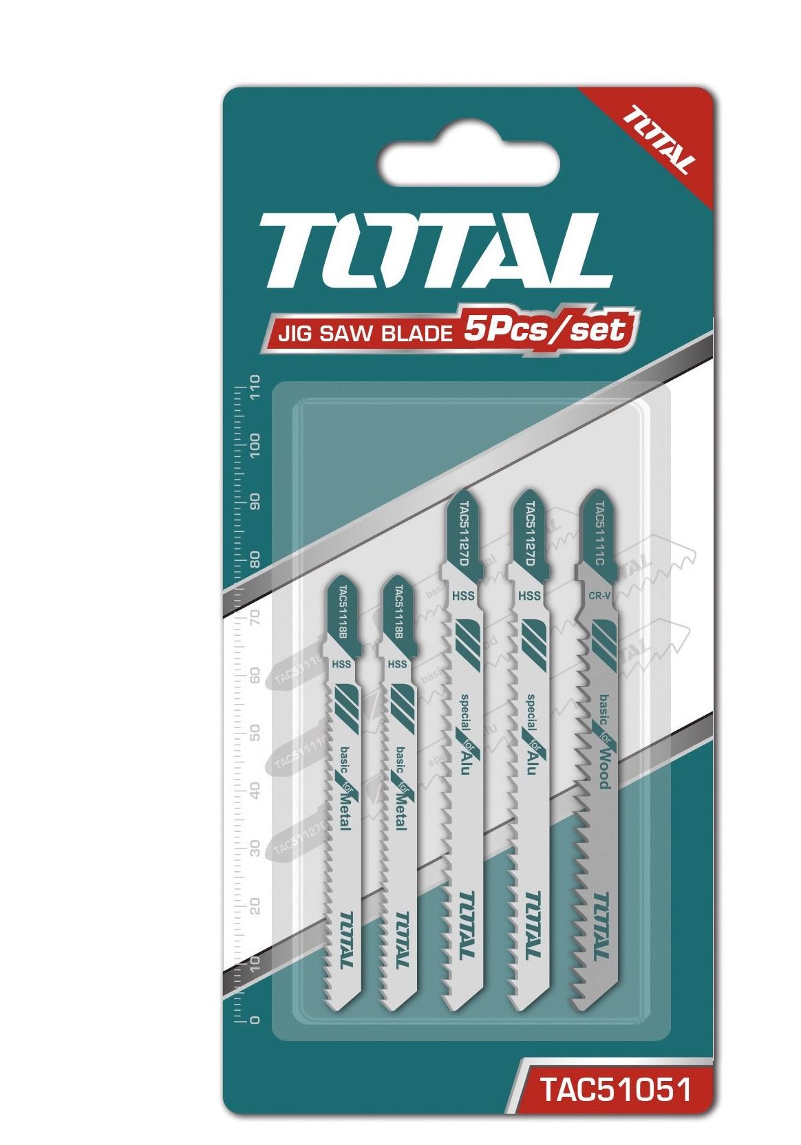 BỘ LƯỠI CƯA LỌNG GỖ SẮT NHÔM 5 CHI TIẾT TOTAL TAC51051