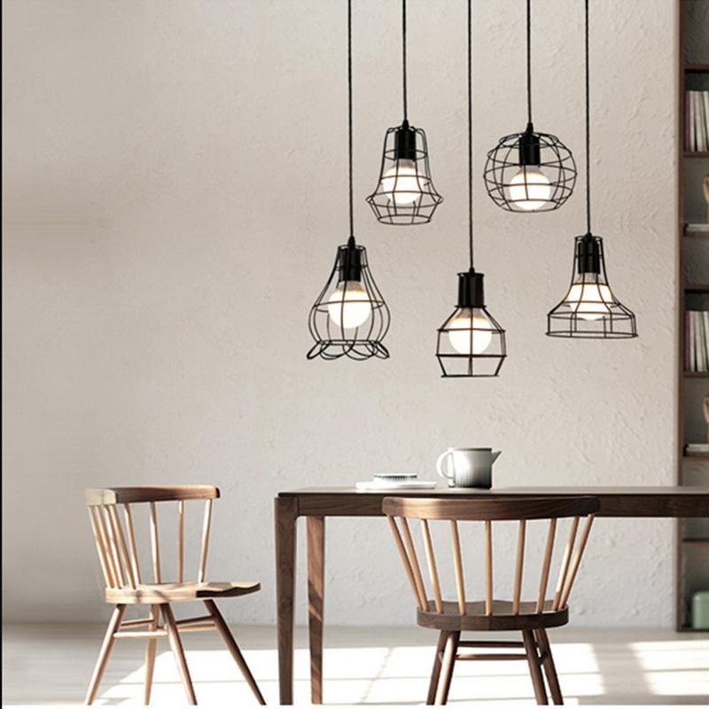 [HCM]ĐÈN THẢ KHUNG SẮT TH023-3 TẶNG BÓNG LED EDISON
