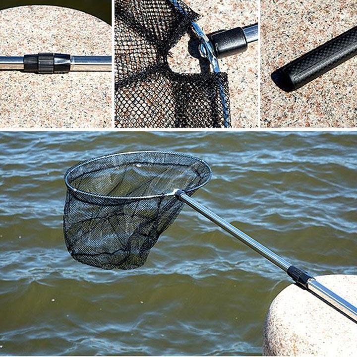 Vợt nhôm bắt cá tôm cho cần thủ cán dài tiện lợi