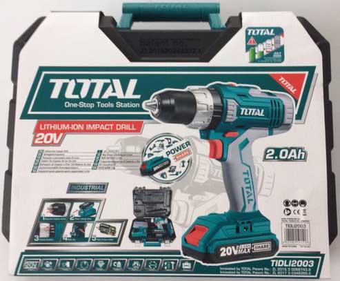 Máy khoan vặn vít dùng pin 50 chi tiết Total TIDLI2003 (20V)