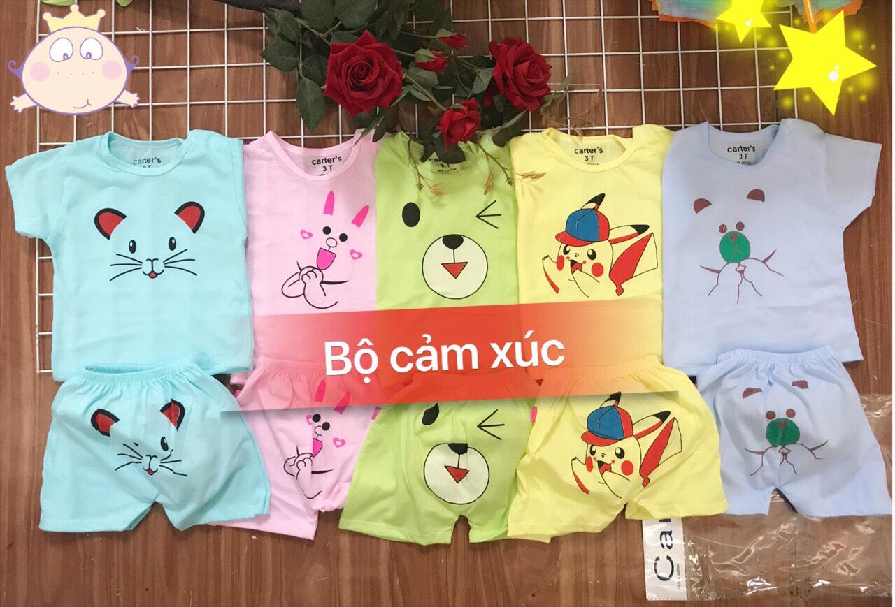 Sét 5 bộ cộc tay cảm xúc cho bé ( KÈM QUÀ TẶNG )