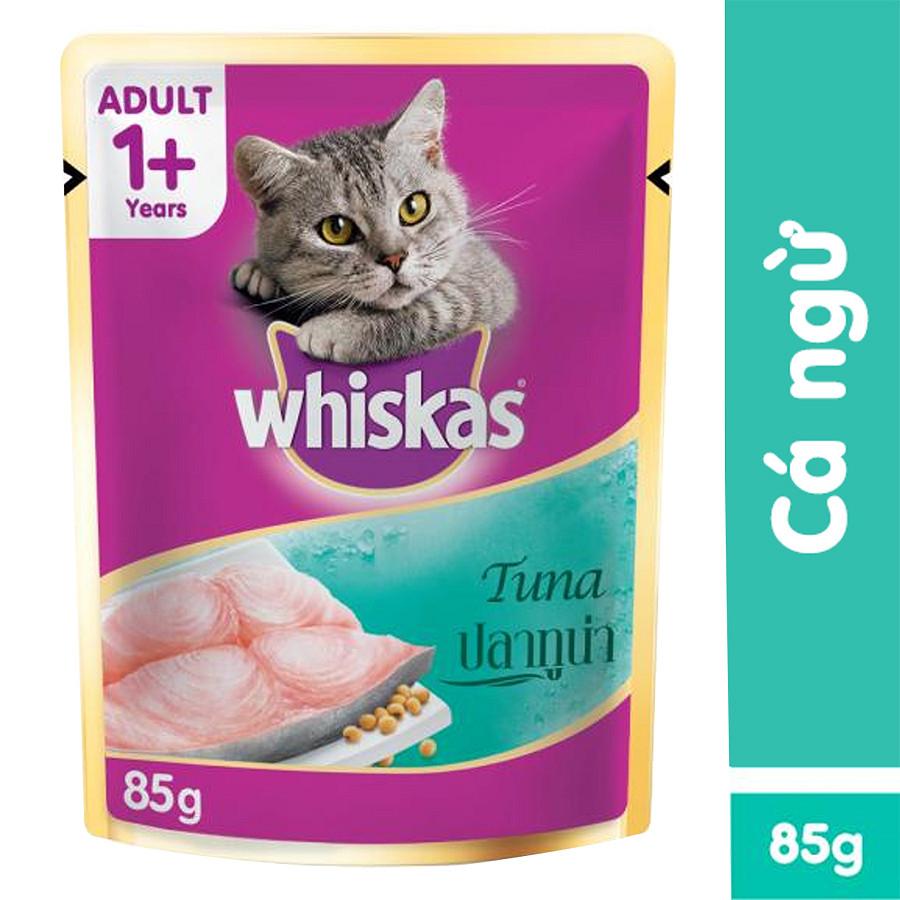 Pate cho mèo lớn whiskas 85g (sẽ giao ngẫu nhiên nếu hết vị)