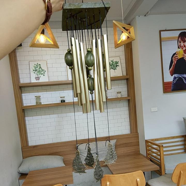 Chuông gió phong thủy may mắn hình thuyền thuận buồm xuôi gió