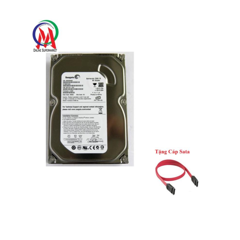 [HCM][Bảo hành 12 tháng] Ổ cứng máy PC 80GB SEAGATE tặng kèm cáp Sata