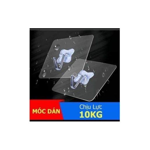 Bộ 10 Móc treo dán tường siêu dính trong suốt
