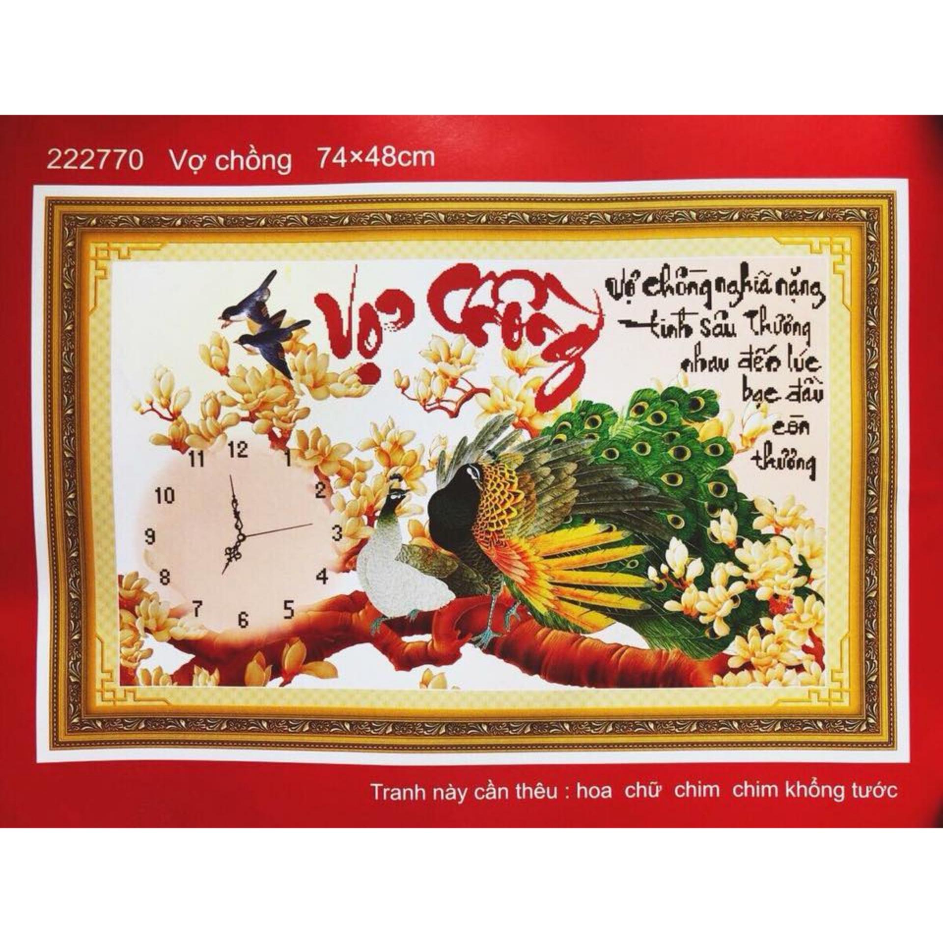 Tranh thêu chữ thập Vợ chồng EVA-8029-Ngọc Thịnh