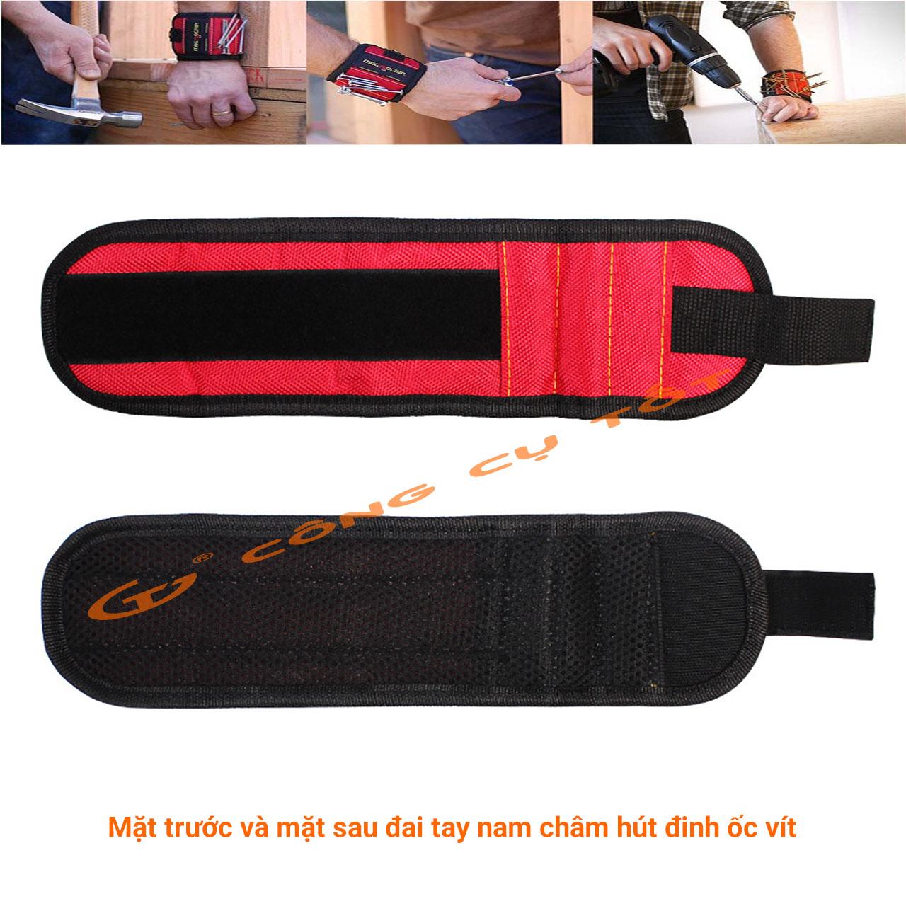 Bao tay nam châm giữ đinh vít