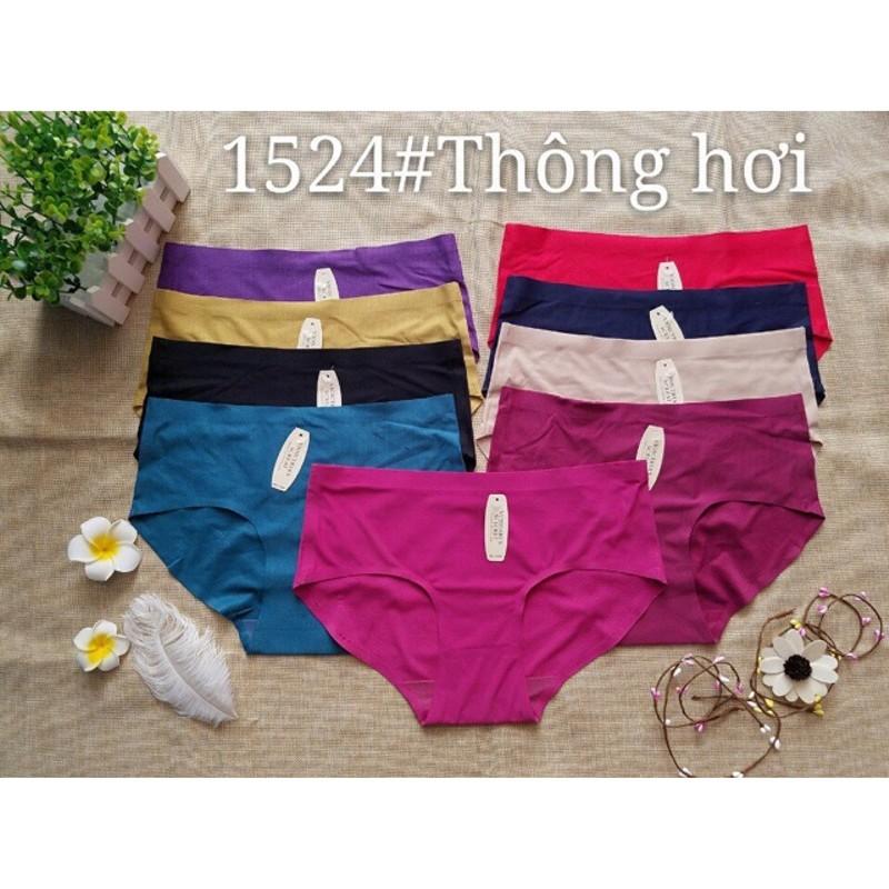 Combo 10 quần lót nữ su thông hơi trơn 1522,1523,1524,1526