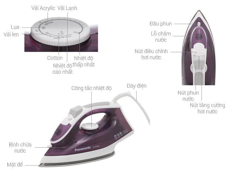 Bàn ủi hơi nước Panasonic NI-M300TVRA