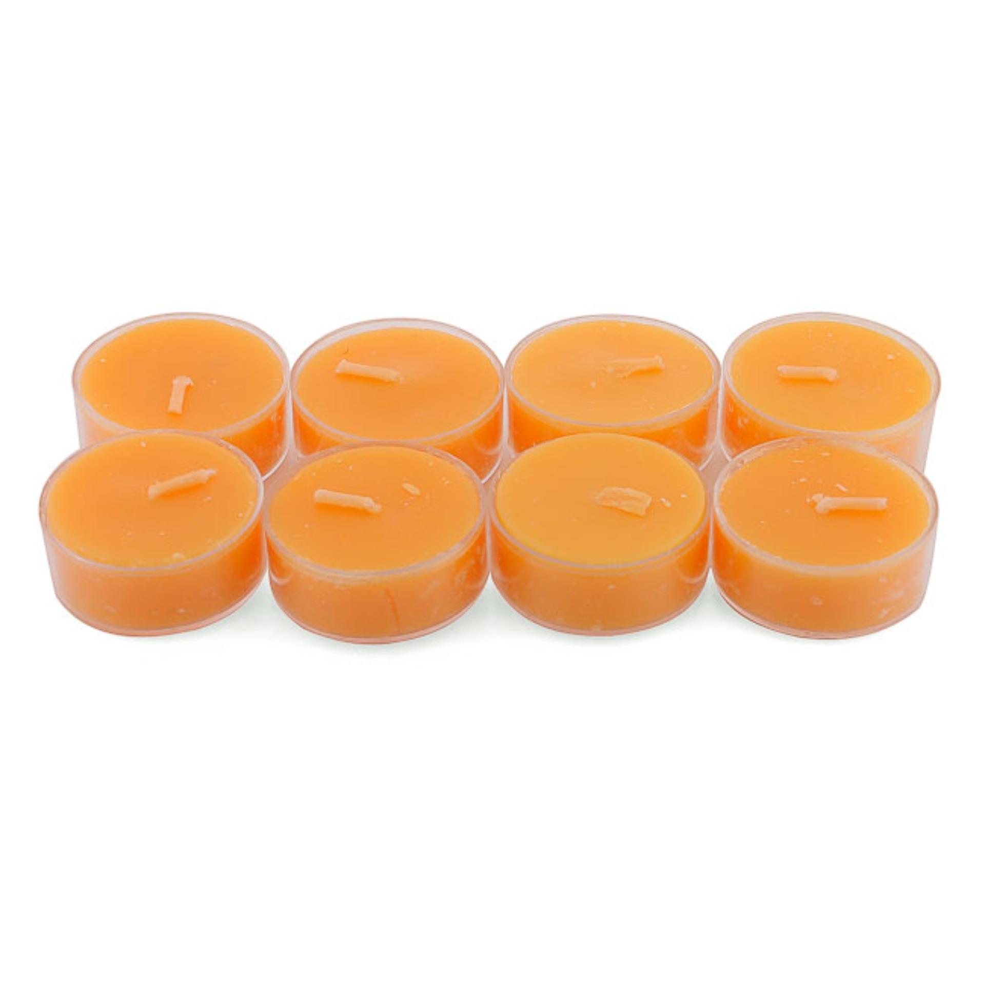 Bộ 6 hộp nến tealight thơm đế nhựa (8 nến/hộp) NQM FtraMart (Cam)