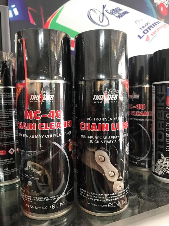 [HCM]Chai xịt bôi trơn sên  THUNDER CHAINLUBE 400ml